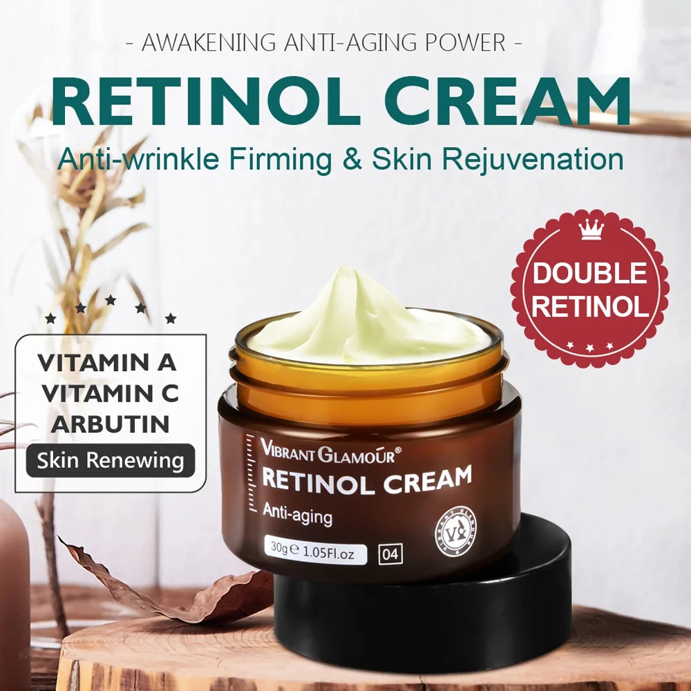 Retinol Moisturizer Face Cream for Anti Wrinkle & Firming Anti-Aging Women Face Cream with Retinol and Hyaluronic Acid