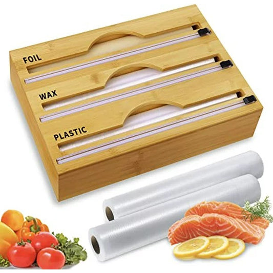 NEW SELLING! Plastic Wrap Dispenser with Cutter 3 in 1