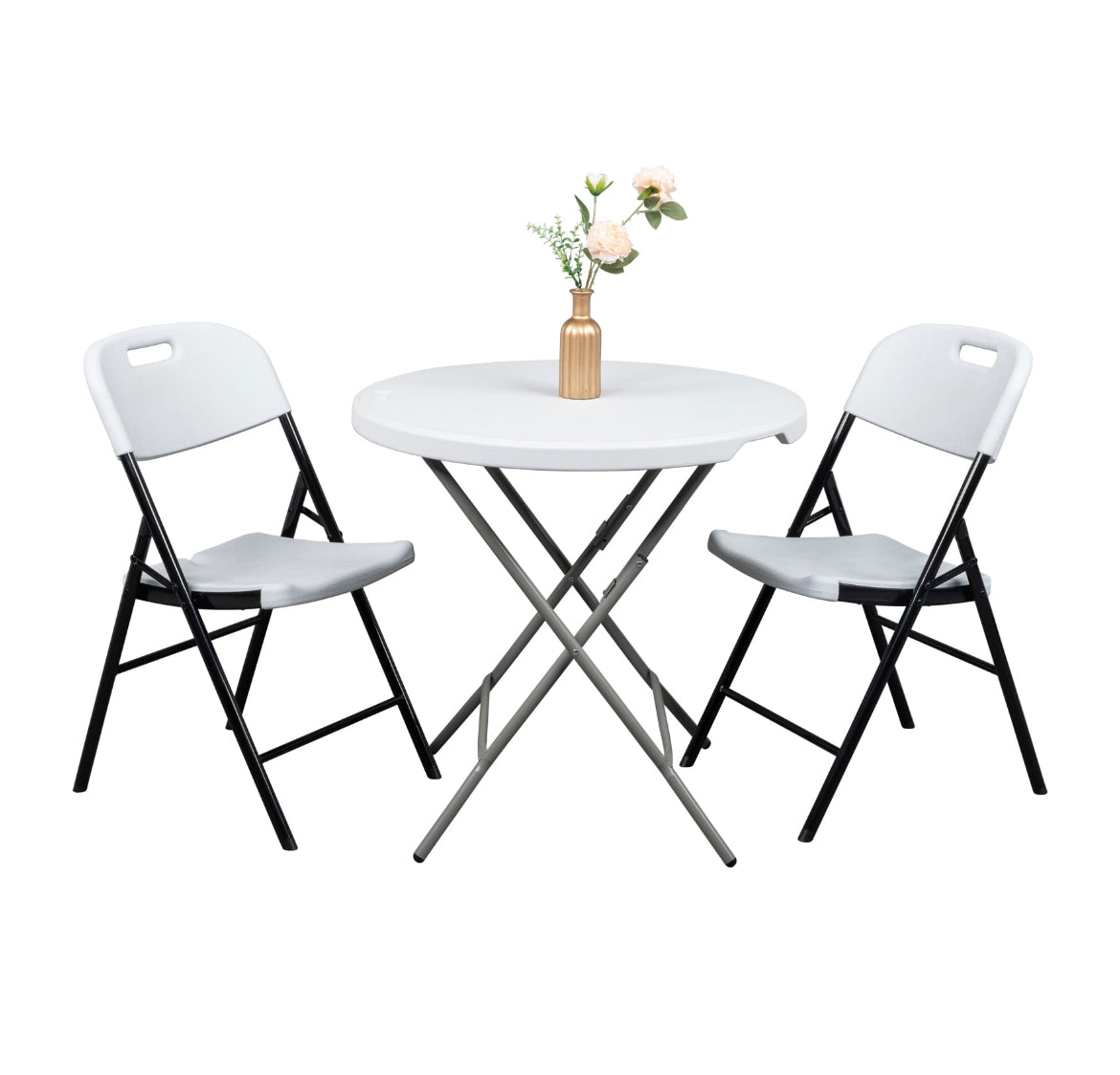 UBesTGo 4Pack Plastic Folding Chairs Portable Wedding Banquet Seat Premium Party Event Chair