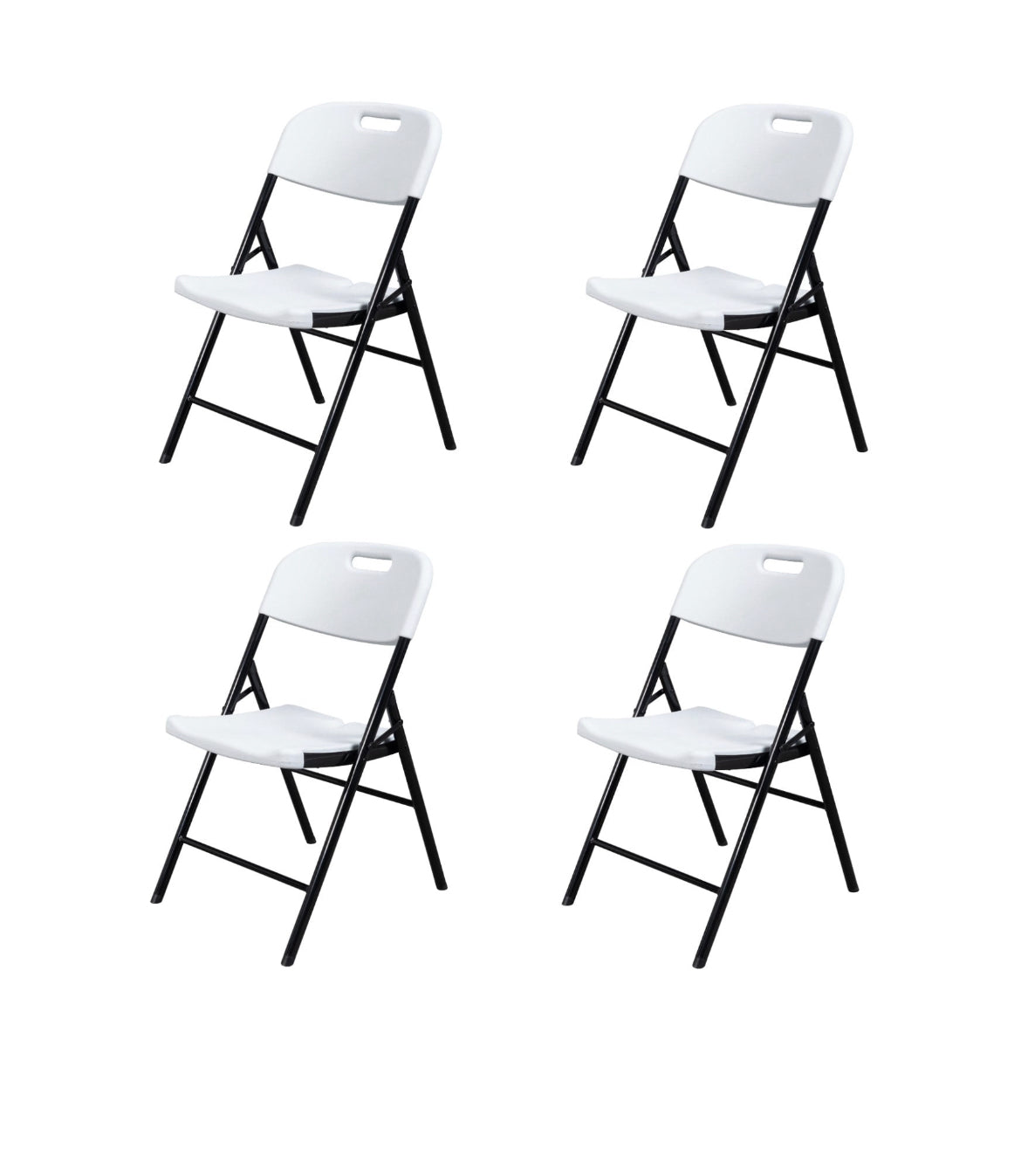 UBesTGo 4Pack Plastic Folding Chairs Portable Wedding Banquet Seat Premium Party Event Chair